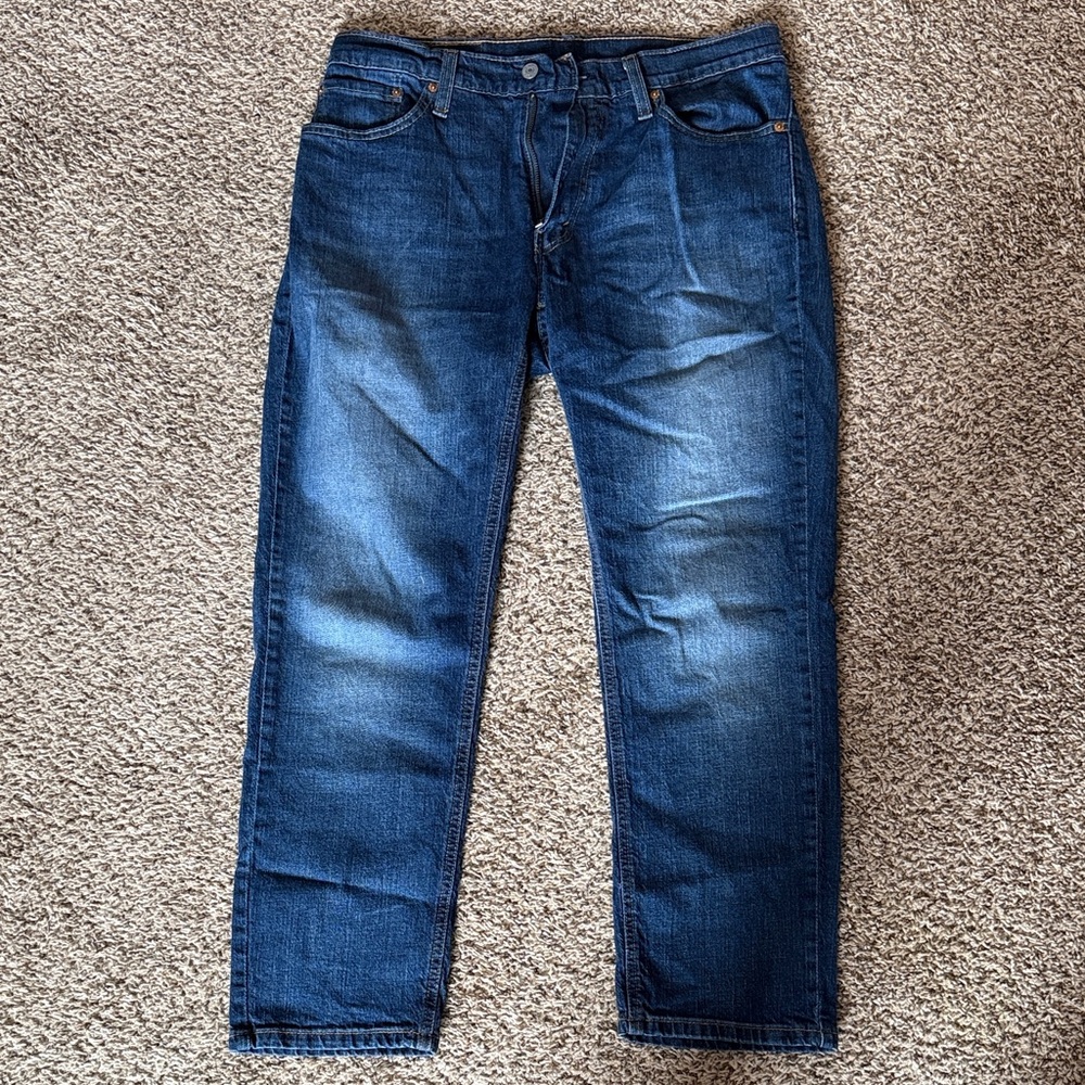 Levi's Dark Blue Straight Jeans